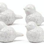 Framad Toilet Bolt Covers White Bird Design Ceramic Rust-0