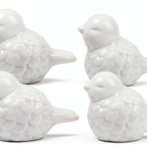 Framad Toilet Bolt Covers White Bird Design Ceramic Rust-0