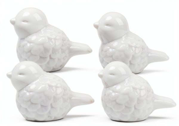 Framad Toilet Bolt Covers White Bird Design Ceramic Rust-0