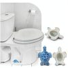Quilax Turtle Toilet Bolt Covers Blue Resin Decorative Caps-5