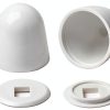 Jwodo Toilet Bolt Caps Durable Plastic Easy Install White-3
