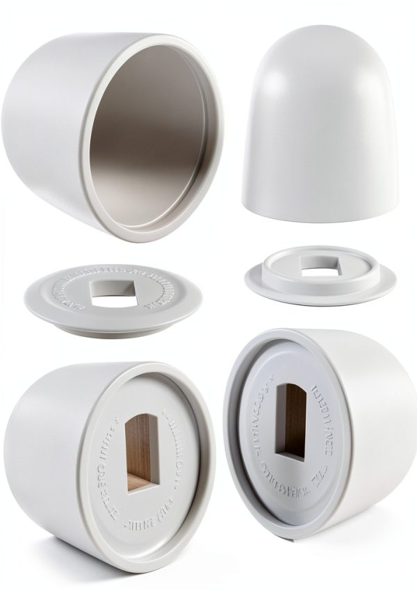 Y.A. LOTUS Toilet Bolt Caps White Durable Rust Protection-0