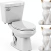 Lorzot Ceramic Cat Toilet Bolt Covers White Decorative-0
