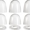 Skrfren Toilet Bolt Caps White ABS Plastic Universal Fit-0