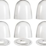 Skrfren Toilet Bolt Caps White ABS Plastic Universal Fit-0