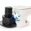 ElevateTech Toilet Bolt Caps White Durable Easy Install-4