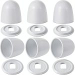 EupHHonycs Toilet Bolt Caps Universal Fit Durable Plastic-0