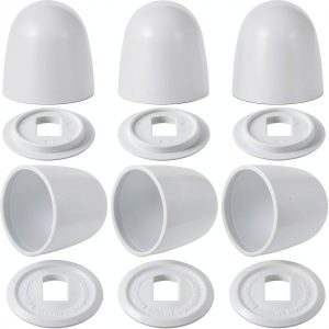 EupHHonycs Toilet Bolt Caps Universal Fit Durable Plastic-0