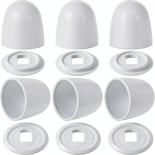 EupHHonycs Toilet Bolt Caps Universal Fit Durable Plastic-0