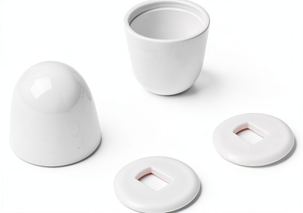 Jwodo Toilet Bolt Caps Durable Plastic Easy Install White-1