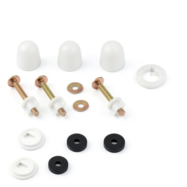 Notoke Toilet Floor Bolts Solid Brass Caps Easy Install-4