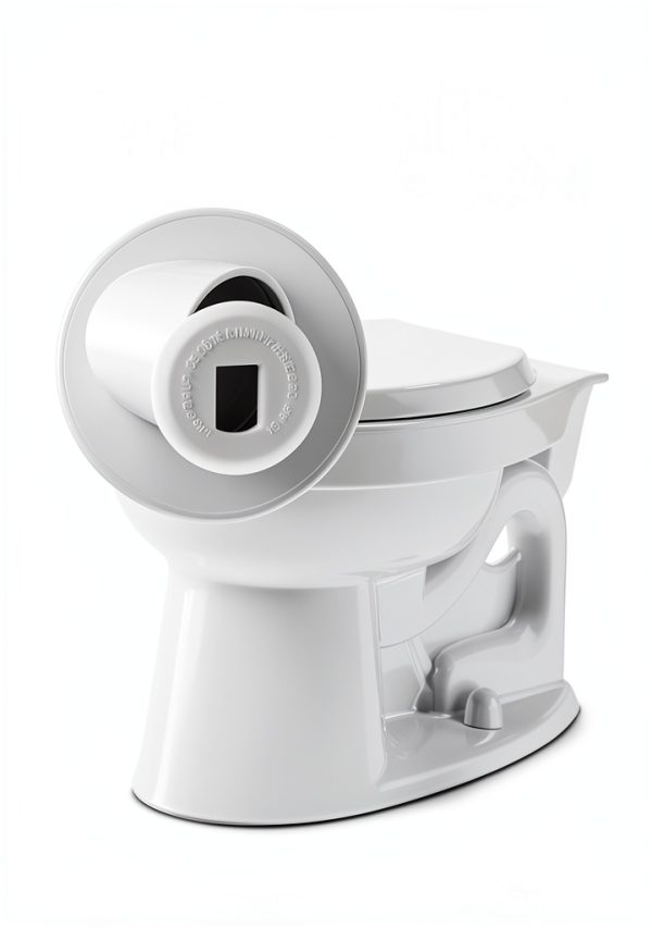 ElevateTech Toilet Bolt Caps White Durable Easy Install-2