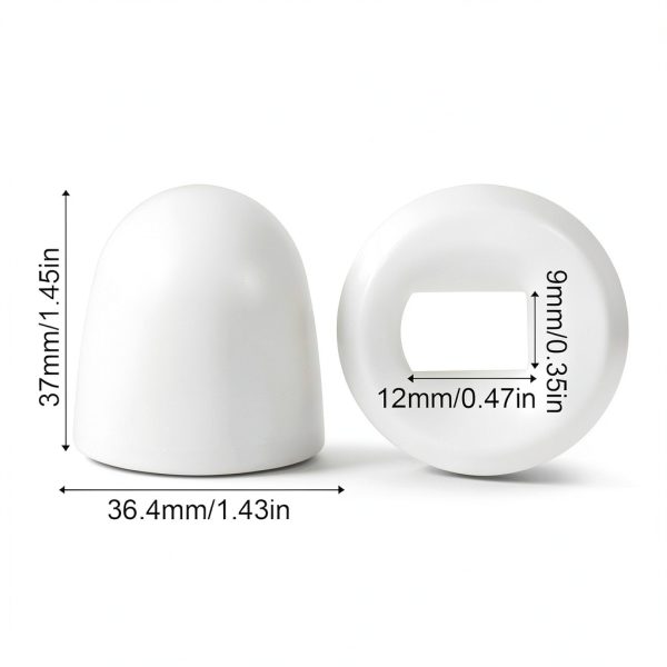 WJIAAA Toilet Bolt Covers Universal Fit Durable PP Material-4