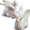Braxan Ceramic Elephant Toilet Bolt Cover White Durable-2