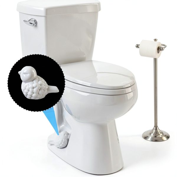KOICDO Ceramic Bird Toilet Bolt Covers Decorative Home-3