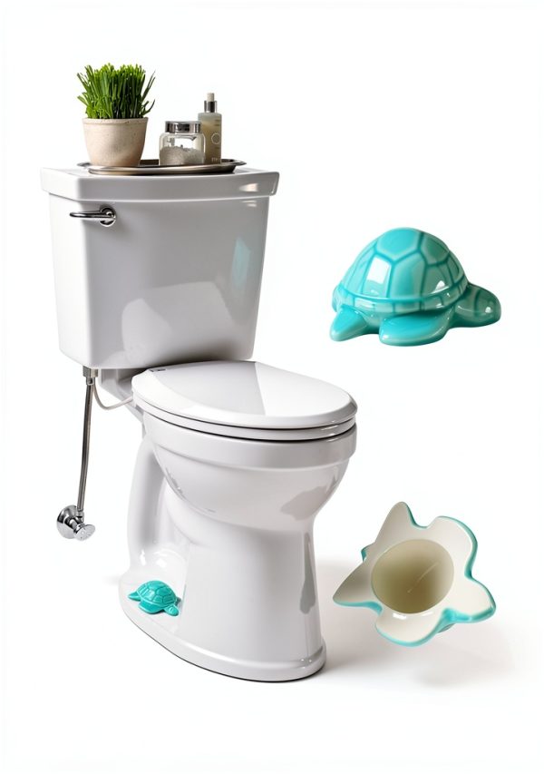 Frstem Ceramic Toilet Floor Bolt Caps Turtle Design Home-1