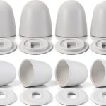 ElevateTech Toilet Bolt Caps White Durable Easy Install-0