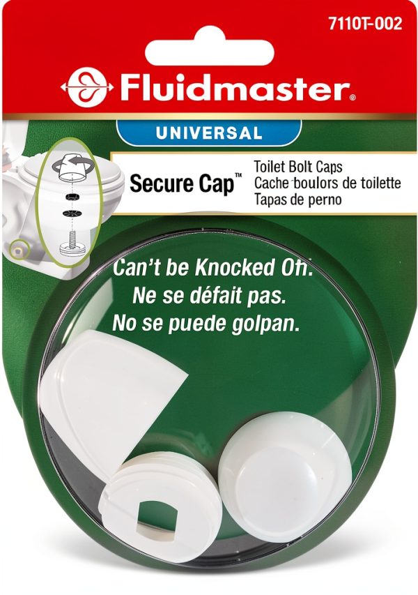 Fluidmaster Toilet Floor Caps White Plastic Adjustable-0