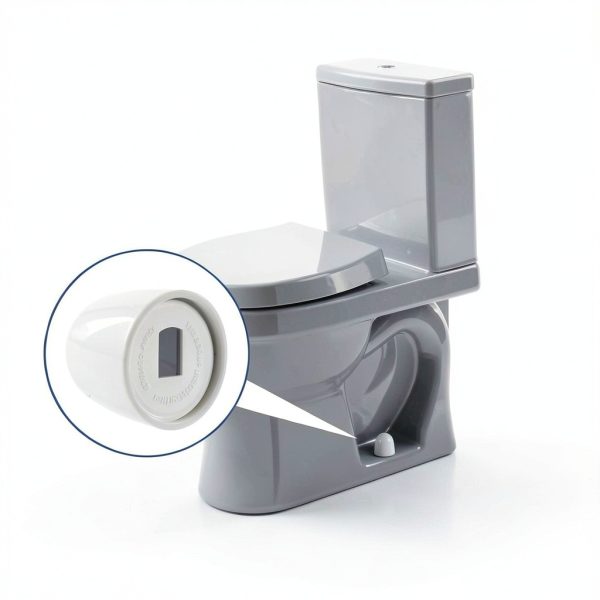 Skrfren Toilet Bolt Caps White ABS Plastic Universal Fit-5