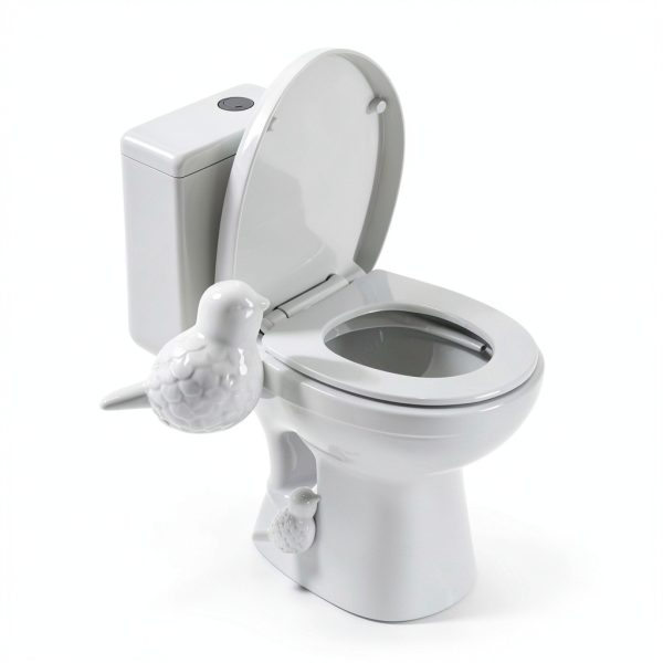 KOICDO Ceramic Bird Toilet Bolt Covers Decorative Home-6