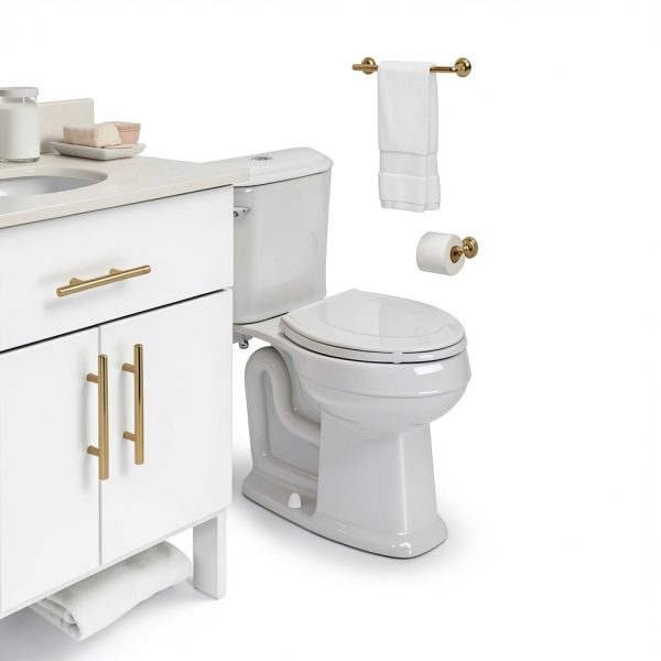 InnoHHustle Toilet Bolt Covers White Plastic Snap On Design-6