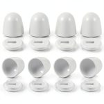 WJIAAA Toilet Bolt Covers Universal Fit Durable PP Material-0
