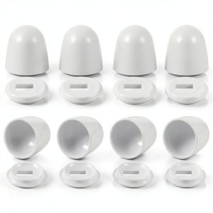 WJIAAA Toilet Bolt Covers Universal Fit Durable PP Material-0