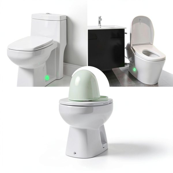 BADAO Toilet Bolt Covers Glow in Dark Green XLM-088-6