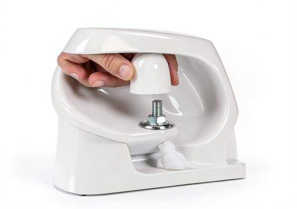 Framad Toilet Bolt Covers White Bird Design Ceramic Rust-5