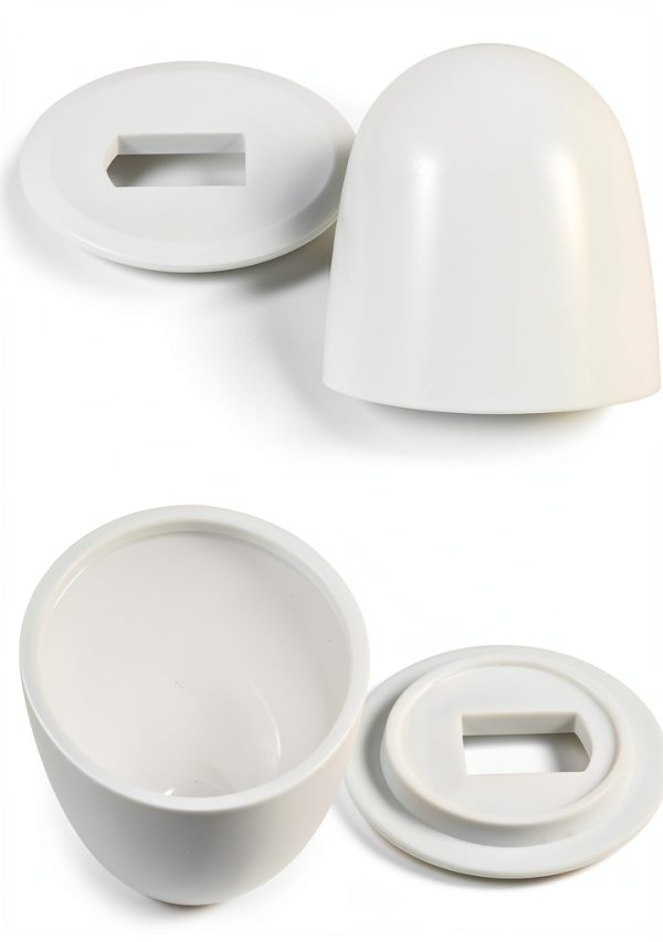 InnoHHustle Toilet Bolt Covers White Plastic Snap On Design-3