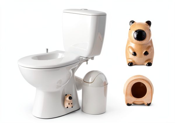 Capybara Toilet Bolt Caps Ceramic Decorative Home-1