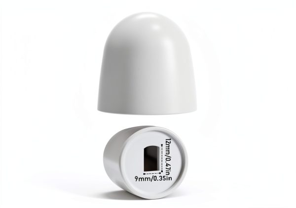 InnoHHustle Toilet Bolt Covers White Plastic Snap On Design-1