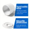 Skrfren Toilet Bolt Caps White ABS Plastic Universal Fit-2