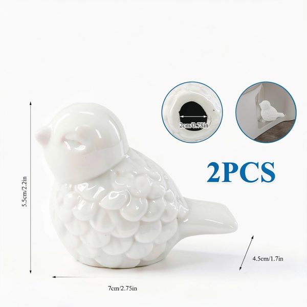 KOICDO Ceramic Bird Toilet Bolt Covers Decorative Home-1