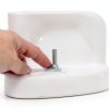 ElevateTech Toilet Bolt Caps White Durable Easy Install-3
