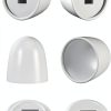 InnoHHustle Toilet Bolt Covers White Plastic Snap On Design-0