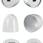 InnoHHustle Toilet Bolt Covers White Plastic Snap On Design-0