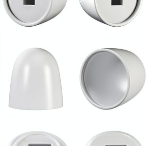 InnoHHustle Toilet Bolt Covers White Plastic Snap On Design-0