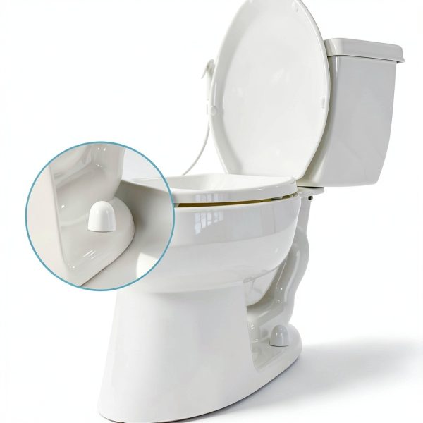 ElevateTech Toilet Bolt Caps White Durable Easy Install-5