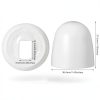 ElevateTech Toilet Bolt Caps White Durable Easy Install-1