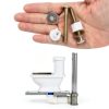 Notoke Toilet Floor Bolts Solid Brass Caps Easy Install-5