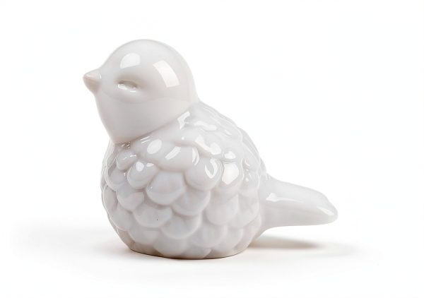 Framad Toilet Bolt Covers White Bird Design Ceramic Rust-1