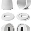 Jwodo Toilet Bolt Caps Durable Plastic Easy Install White-0