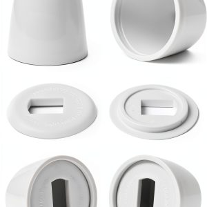 Jwodo Toilet Bolt Caps Durable Plastic Easy Install White-0