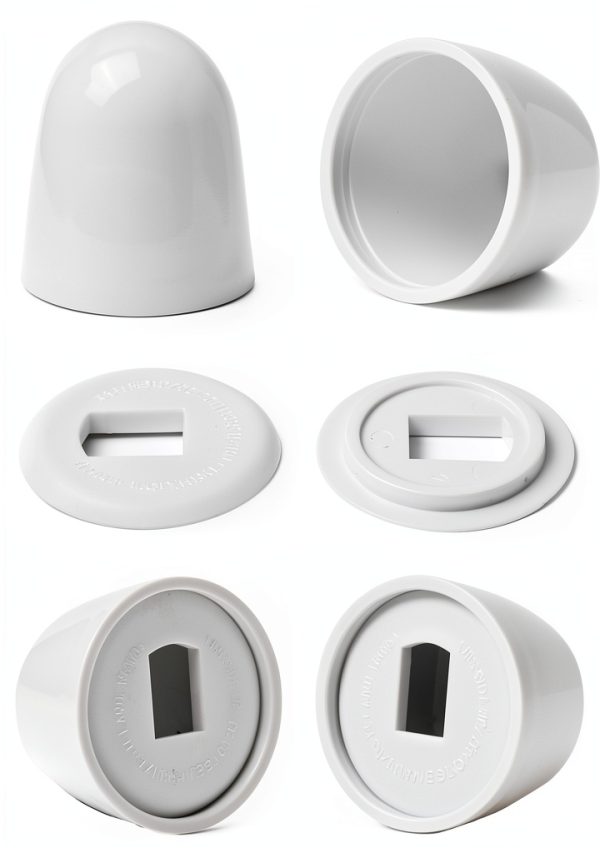 Jwodo Toilet Bolt Caps Durable Plastic Easy Install White-0