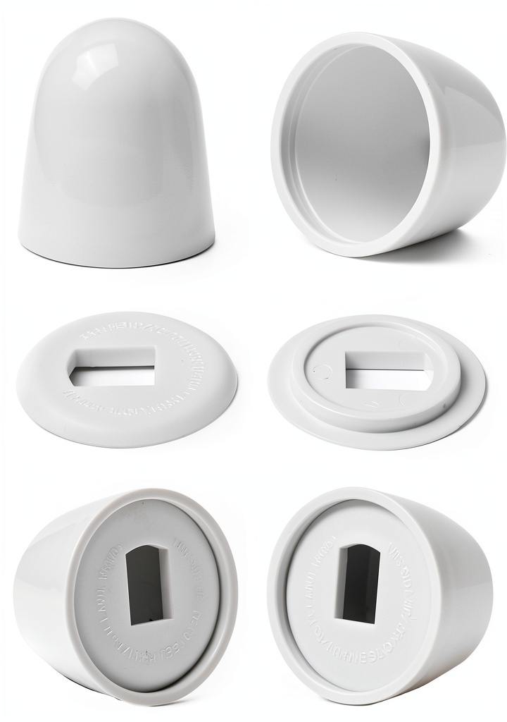 Jwodo toilet bolt caps installed on a bathroom floor