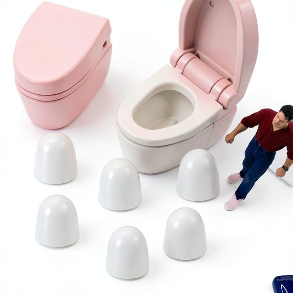 EupHHonycs Toilet Bolt Caps Universal Fit Durable Plastic-5