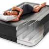 Intex Queen Air Mattress with Built-In Pillow Grey 18-inch-6