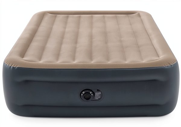 Intex Queen Air Mattress with Built-In Pillow Grey 18-inch-8