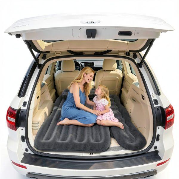 SUV Air Mattress by dessports – Foldable Car Bed with Cup Holder-7